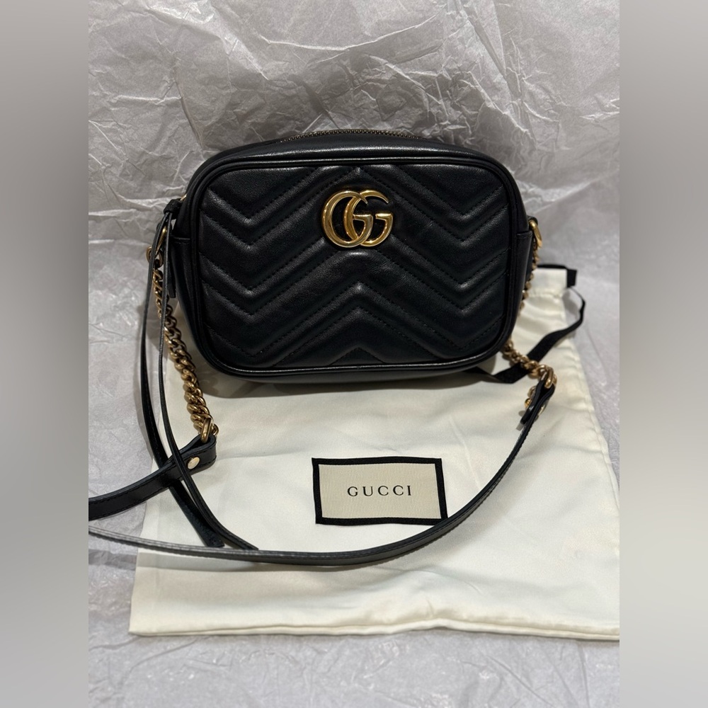 GUCCI GG MARMONT MINI SHOULDER BAG
